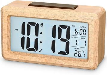 Digitale wekker | houten wekker | digitale klok | Nieuw beschikbaar voor biedingen
