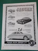 Jaguar - publicité papier - 1956, Collections, Marques & Objets publicitaires, Autres types, Utilisé, Enlèvement ou Envoi