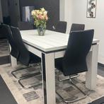Eettafel met 6 stoelen  met, Huis en Inrichting, Ophalen, Zo goed als nieuw