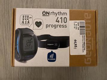 Hartslagmeter Geonaute 'ONrhythm 410 progress', Sport en Fitness, Ophalen of Verzenden, Zo goed als nieuw, Met loopsnelheid