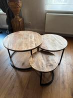 Driedelige magohouten salontafel, Ophalen, Gebruikt