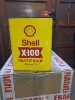 old shell x-100 multigrade lege oliekan, Verzamelen, Merken en Reclamevoorwerpen, Verzenden, Gebruikt, Overige typen