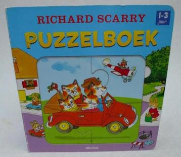 Richard Scarry - Livre de puzzle 1 à 3 ans, Enlèvement ou Envoi, 10 à 50 pièces, Utilisé, 6 mois à 2 ans