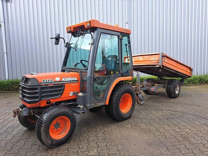 Kubota - B2410 - Met Nimos aanhanger, Zakelijke goederen, Machines en Bouw | Tuin, Park en Bosbouw, Overige typen