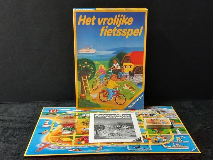 STOPZETTING VERZAMELING Het vrolijke fietsspel, Hobby en Vrije tijd, Gezelschapsspellen | Bordspellen, Gebruikt, Ophalen of Verzenden
