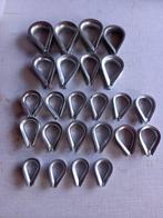 Staalkabelkousen, staalkabelklemmen, karabijhaken, harpsluit, Enlèvement, Comme neuf, Autres types