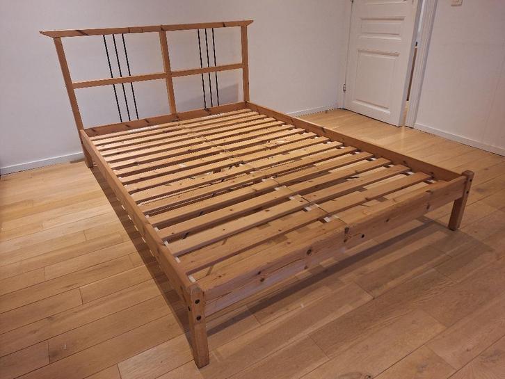 Lit Ikea Rykene 140x200, cadre de lit à lattes Sultan Lade, Maison & Meubles, Chambre à coucher | Lits, Utilisé, Queen size, 140 cm