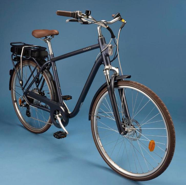 Electrische herenfiets elops, Fietsen en Brommers, Elektrische fietsen, Zo goed als nieuw, Ophalen