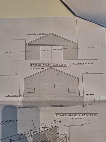 Hangar de 150metre carrer avec projet immobilier de trois po