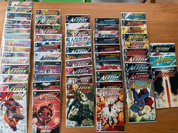 DC comics Superman Action Comics 1-52 + extra 58 comics, Boeken, Strips | Comics, Zo goed als nieuw, Ophalen of Verzenden