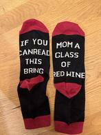 NOOIT GEDRAGEN M36-38 LEUKE SOKKEN MET LEUK TEKSTJE TE KOOP!, Enlèvement ou Envoi, Autres couleurs, Autres types