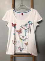 T-shirt blanc Edc Esprit avec papillons multicolores