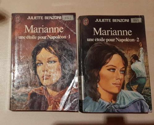 2 tomes Marianne une étoile pour Napoléon Juliette Benzoni, Livres, Romans historiques, Utilisé, Enlèvement ou Envoi