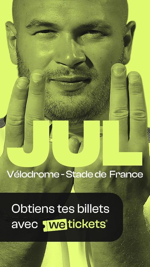 Tickets voor JUL Vélodrome Carré OR, Fosse Early en Categori, Tickets en Kaartjes, Concerten | Nederlandstalig, Drie personen of meer