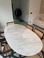 Nieuwe marmeren ovale eettafel, Huis en Inrichting, Tafels | Eettafels, Nieuw, Ophalen