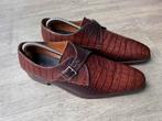 Van Bommel herenschoenen maat 10 / 44 H weinig gedragen, Enlèvement ou Envoi, Comme neuf, Brun, Chaussures à boucles