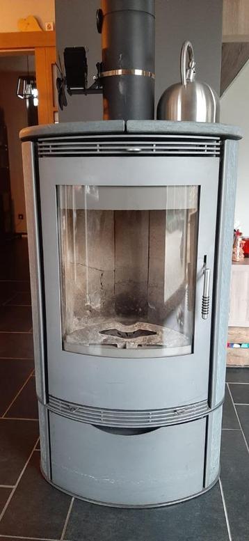 kachel bekleed met speksteen, Huis en Inrichting, Ophalen, Gebruikt, Houtkachel, Vrijstaand