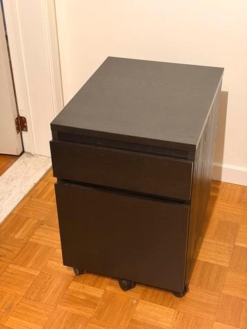 IKEA archiefkast op wieltjes – zwart, 2 lades beschikbaar voor biedingen