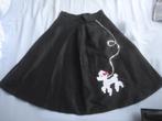 rock a billy rok maat S, Kleding | Dames, Rokken, Verzenden, Zwart, Nieuw, Knielengte