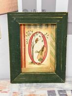Angel Engel uil O By Linda Spivey Vintage hout houten lijst., Huis en Inrichting, Ophalen of Verzenden