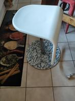 Witte barstoel,zwarte strijk,kassa stoel, Ophalen, Kunststof