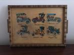 Dienblad plateau auto’s oldtimers, Ophalen of Verzenden