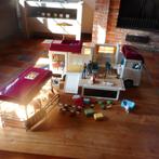 schleich transporter/mobilhome met toebehoren, Verzamelen, Speelgoed, Ophalen of Verzenden, Gebruikt