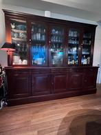 Grote antieke Edwardian mahonie vitrinekast - 277cm breed, Antiek en Kunst, Ophalen