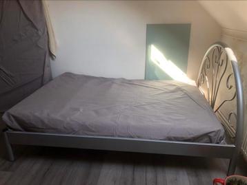 Bed 150 x 200 cm metaal 