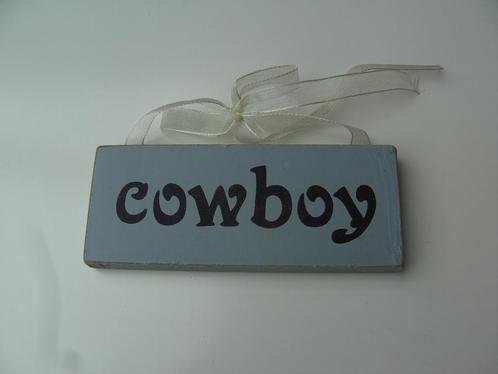 COWBOY OPHANG PLAATJE NIEUW, Huis en Inrichting, Woonaccessoires | Wanddecoraties, Nieuw, Ophalen of Verzenden