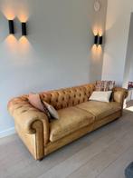 Malbeck Chesterfield Cognac, Huis en Inrichting, Ophalen, Klassiek, Driepersoons, Zo goed als nieuw