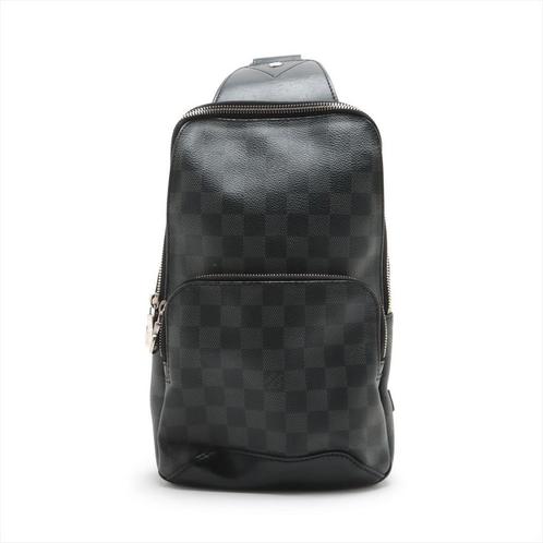 Louis Vuitton Avenue draagtas, Handtassen en Accessoires, Tassen | Schoudertassen, Gebruikt, Overige merken, Zwart, Leer, Ophalen of Verzenden