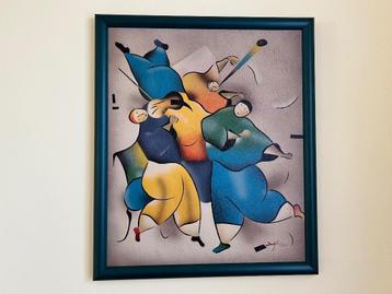 Mooi schilderijtje in stijlvolle kader beschikbaar voor biedingen
