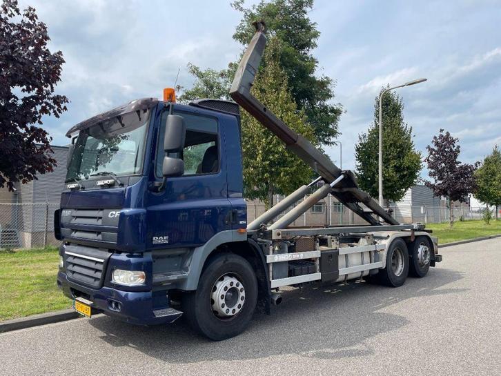 DAF CF 85 360 6x2 vdl 21 T haak, Auto's, Vrachtwagens, ABS, Airconditioning, Cruise Control, Trekhaak, DAF, Diesel, Automaat, Blauw