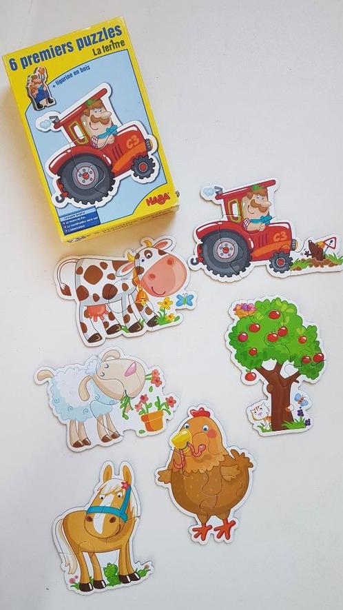 HABA - 6 Premiers Puzzles de la Ferme, Kinderen en Baby's, Speelgoed | Kinderpuzzels, Ophalen of Verzenden