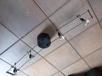 Moderne spots (4) op gebogen rail., Ophalen, Zo goed als nieuw