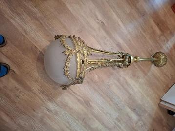 Art nouveau messing plafond lamp beschikbaar voor biedingen