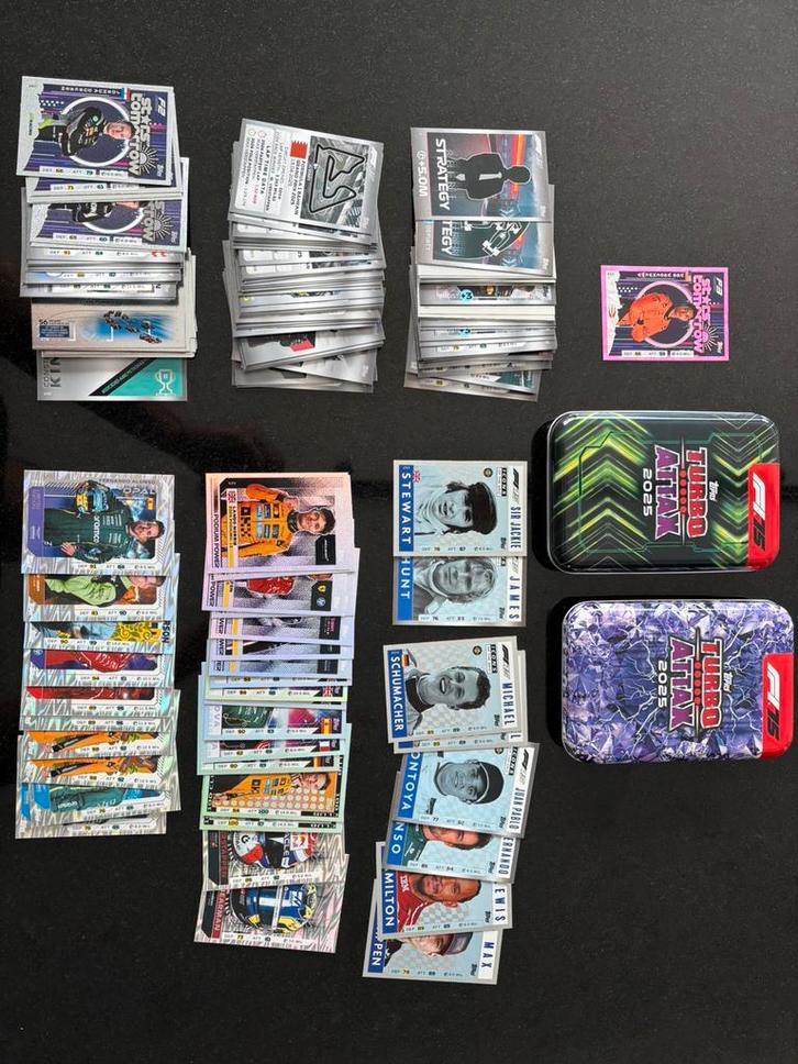 F1 2025 Turbo Attax topps, Hobby en Vrije tijd, Verzamelkaartspellen | Overige, Zo goed als nieuw, Ophalen of Verzenden