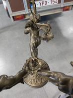 Bronzen luchter met engelen, Antiek en Kunst, Ophalen