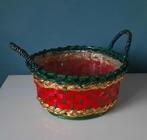 Rieten opbergmandje, Ophalen of Verzenden, Rond, Mand