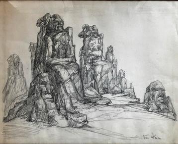 Tekening Edmond Van Dooren (1896-1965) beschikbaar voor biedingen