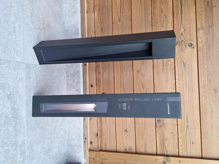 Nieuwe buitenpaallamp (set van 4) – in doos! lees de text, Tuin en Terras, Buitenverlichting, Nieuw, Staande lamp, Aluminium, Minder dan 50 watt