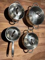 LEIFHEIT kookpotten 4 stuks, Inox, Plaques à induction, Enlèvement, Utilisé