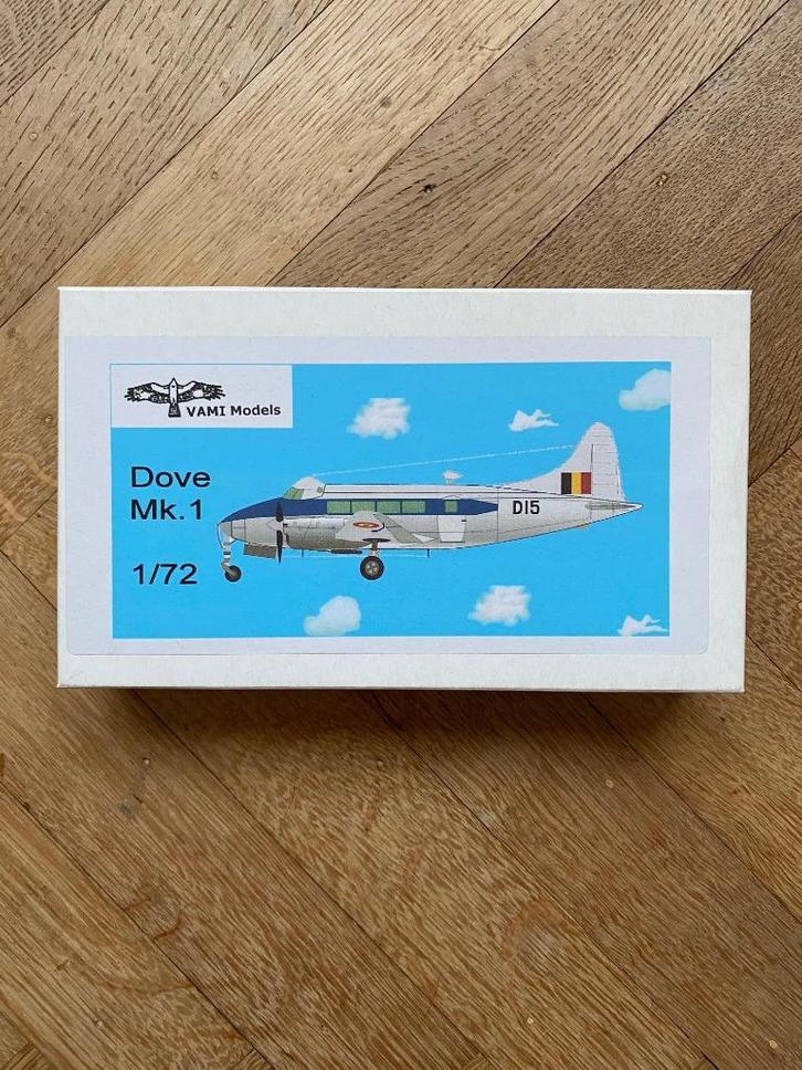 DOVE MK.1 - BELGISCHE LUCHTMACHT + SABENA - 1:72, Hobby en Vrije tijd, Modelbouw | Vliegtuigen en Helikopters, Nieuw, Vliegtuig