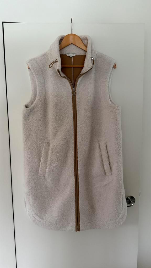 bodywarmer look schapenwol - TOM TAILOR - mt L- perfecte st, Kleding | Dames, Bodywarmers, Zo goed als nieuw, Ophalen of Verzenden
