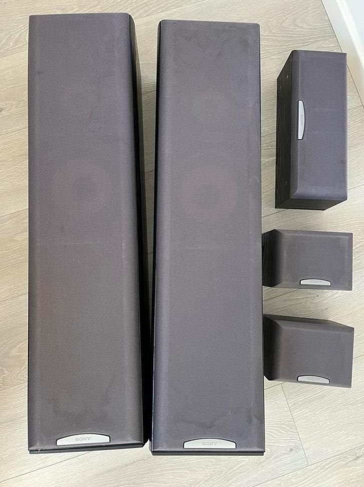 Set van 5 speakers Sony, Audio, Tv en Foto, Home Cinema-sets, Gebruikt, 70 watt of meer, Sony, Ophalen