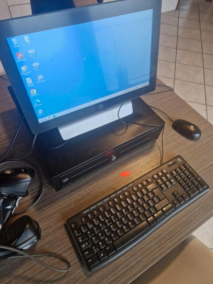 Ordinateur tactile caisse tirroir magasin, Informatique & Logiciels, Moniteurs, Utilisé, Enlèvement