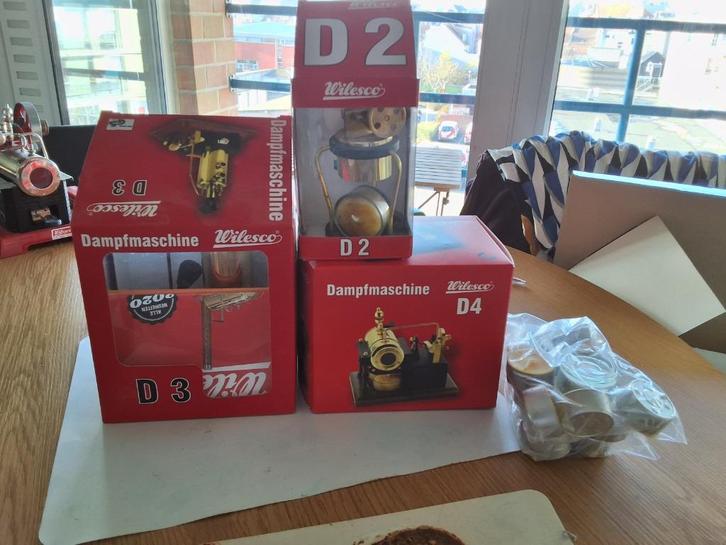 stoommachientjes 3 stuks  D2-D3 en D4, Antiek en Kunst, Antiek | Speelgoed, Ophalen of Verzenden