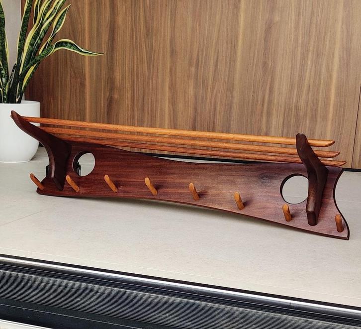 Scandinavisch Design vintage XL wandkapstok, Huis en Inrichting, Woonaccessoires | Kapstokken, Zo goed als nieuw, Wandkapstok