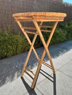 Partytafels in bamboe, Ophalen, Zo goed als nieuw, Rond, Hout